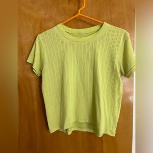 LuluLemon Women’s shirt lime Green size 8